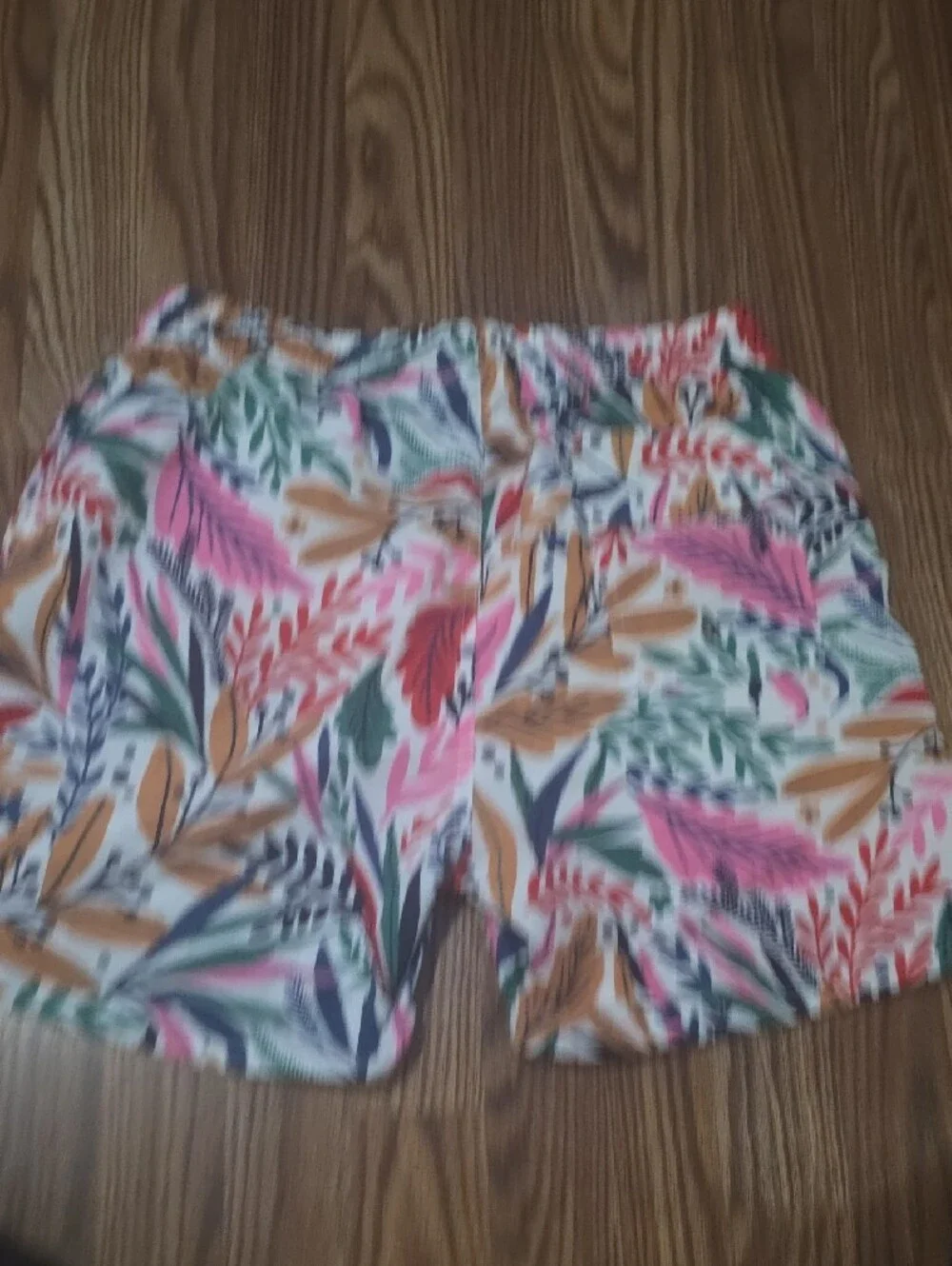 Men's Floral Drawstring Bermuda Shorts - White Multi